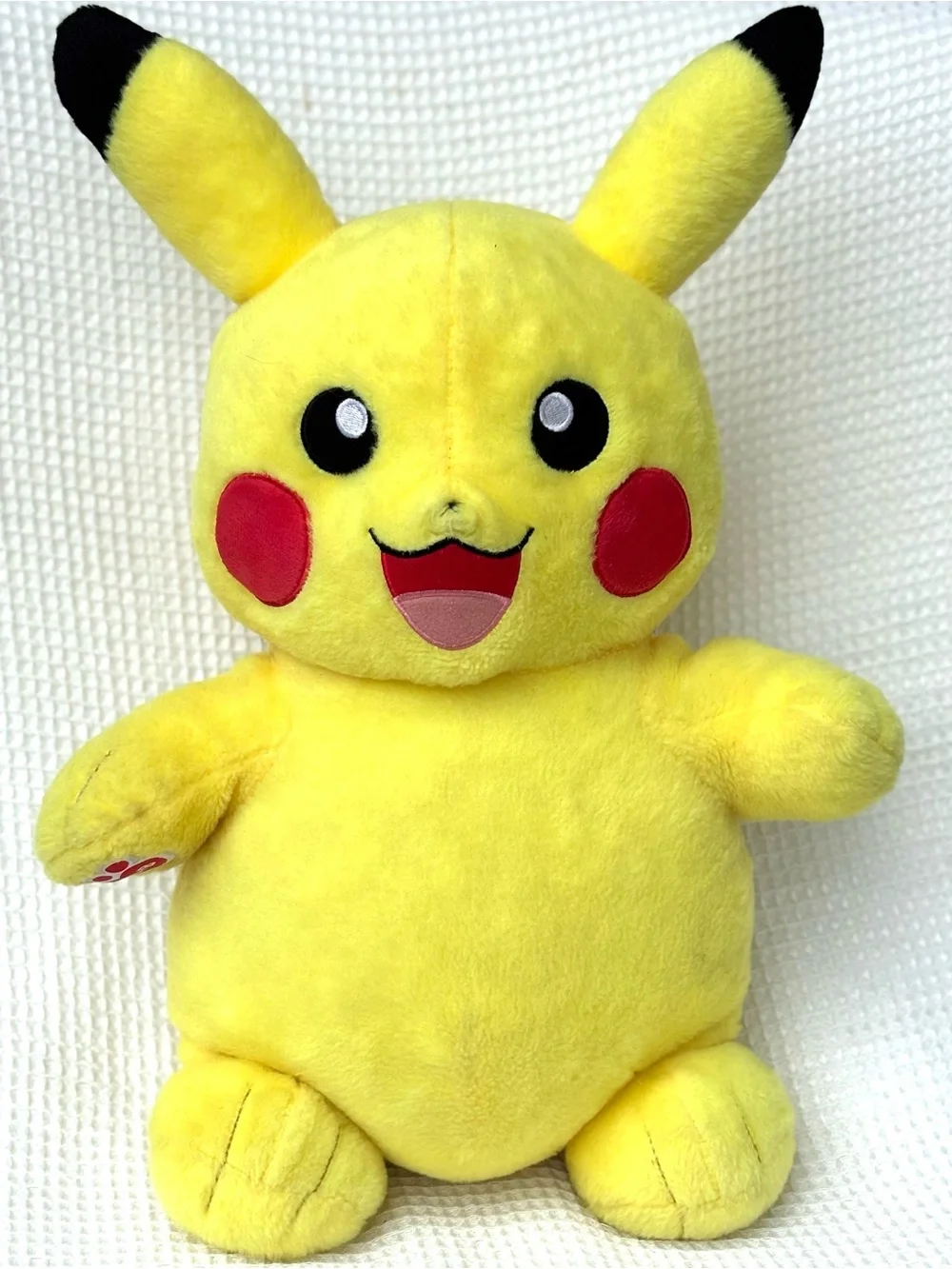 2017 Retired Build a Bear Pikachu Yellow Plush Toy - Cute Kids Stuffed Character